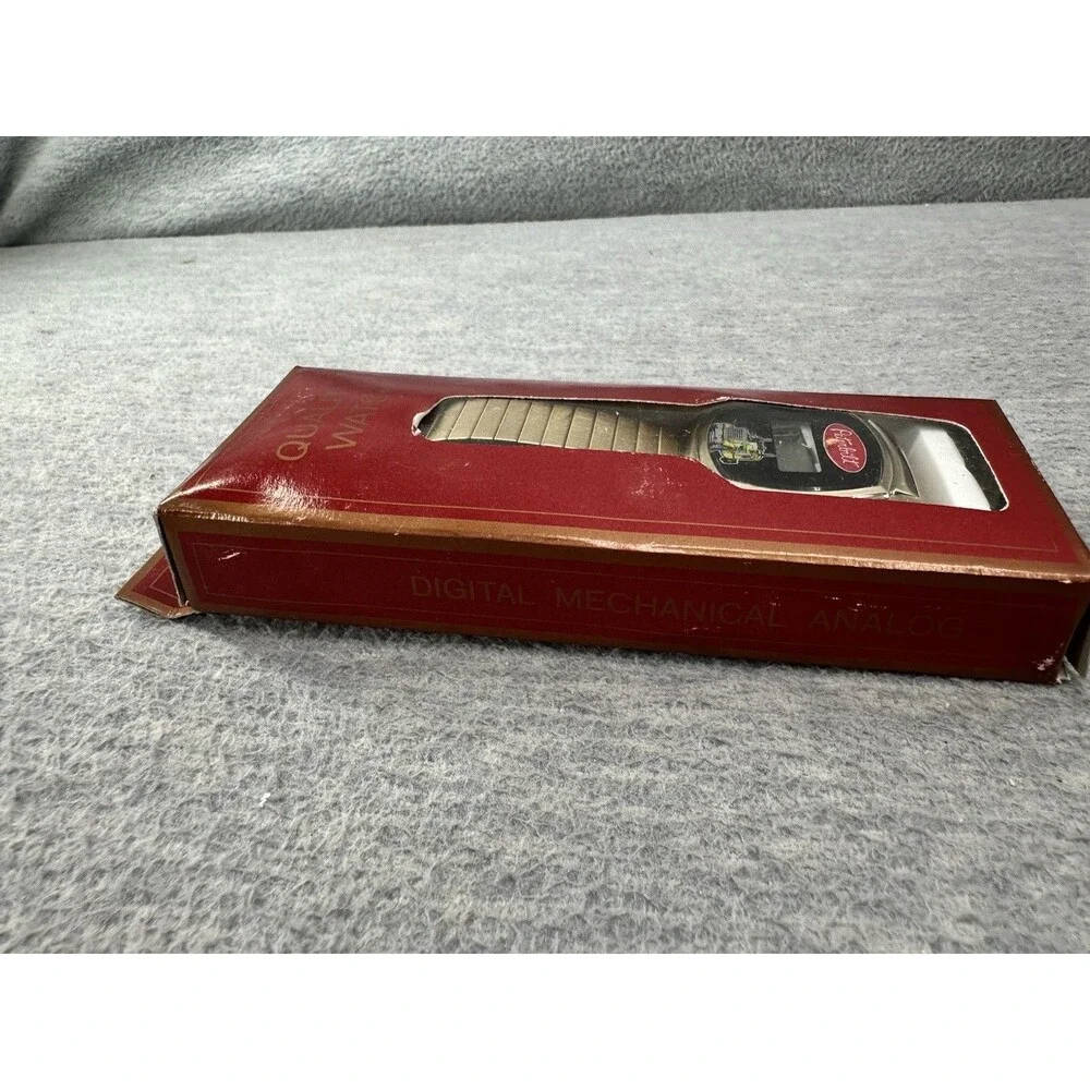 PETERBILT TRUCK Vintage Digital Mechanical Analog Gold Tone Watch